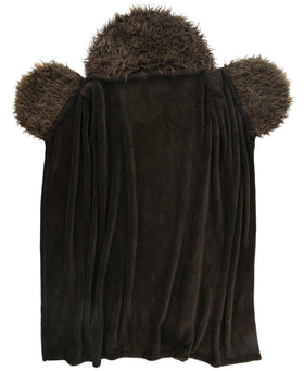Lazy One Bigfoot hooded blanket highlights tail design for imaginative play