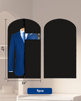 Lazydrop suit bag with clear window for quick item identification.