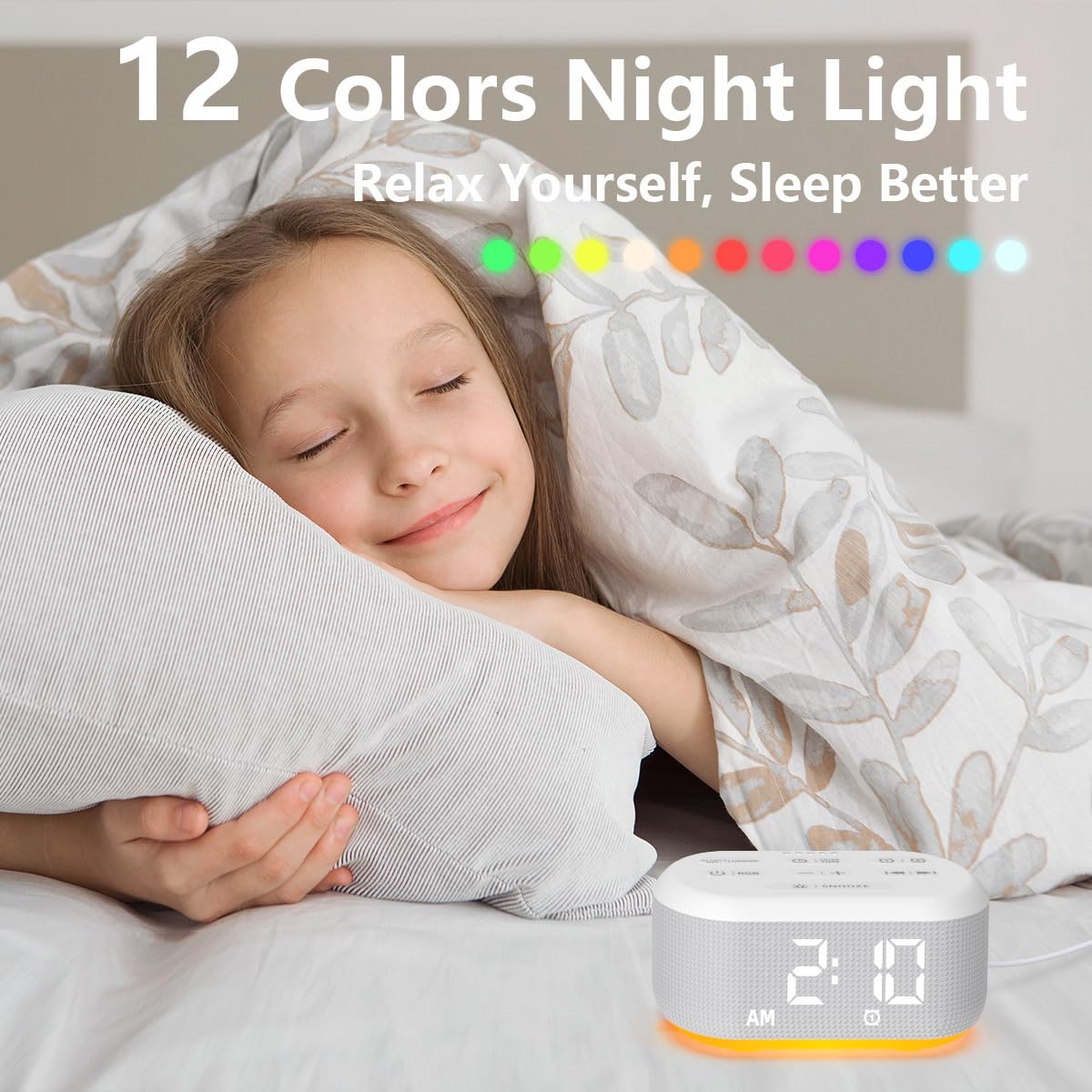 LazyNight white noise sounds create a focused, relaxing environment.