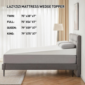 Lazyzizi 7-inch queen wedge offers multiple configurations for customized comfort