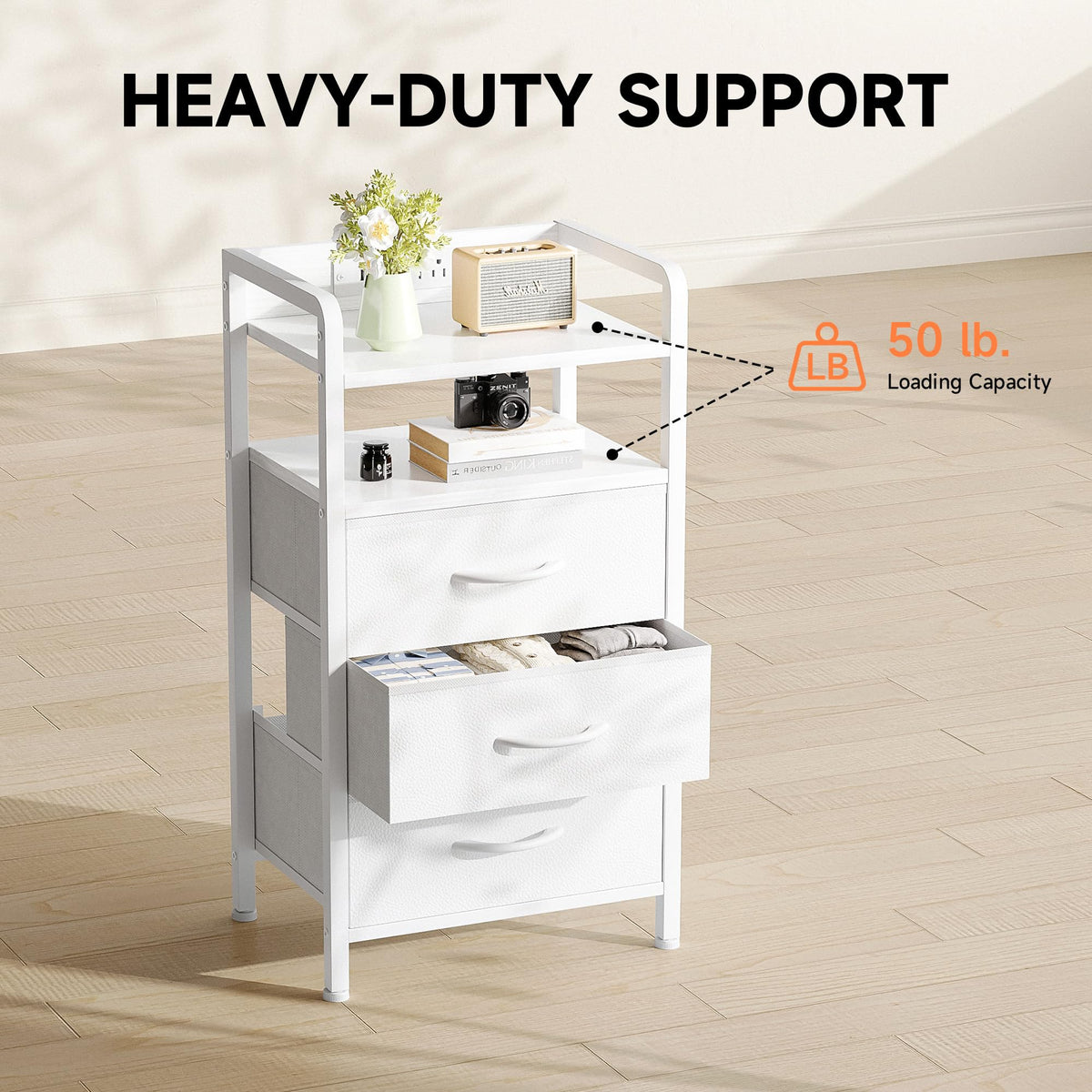 Lazzanto Night Stand ships with simple assembly instructions for quick setup.
