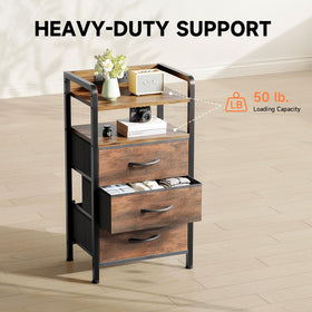 Lazzanto nightstand includes all hardware for easy assembly