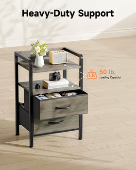 Lazzanto nightstand includes clear assembly instructions and hardware.