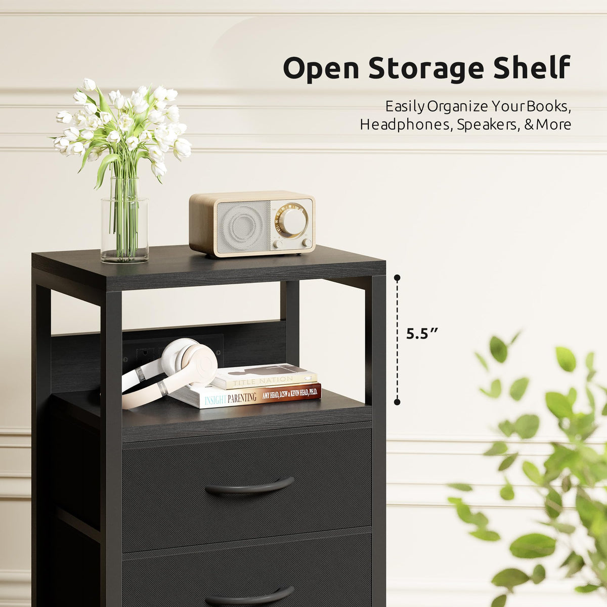 Lazzanto Nightstand Charger quick assembly guide highlighting easy setup