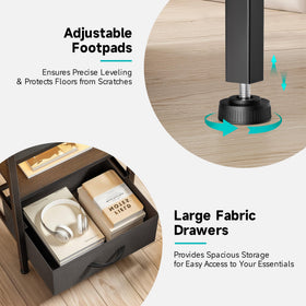 Lazzanto Nightstand quick assembly with easy-to-follow instructions.