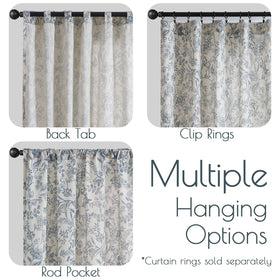 Lazzzy floral print drapes add vintage charm to dining rooms