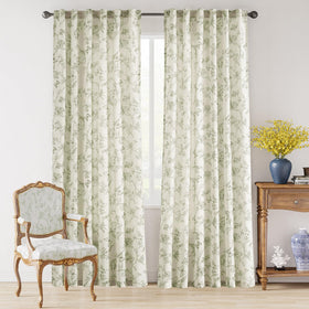 Lazzzy Charlotte back tab drapes for easy hanging and versatile mounting.
