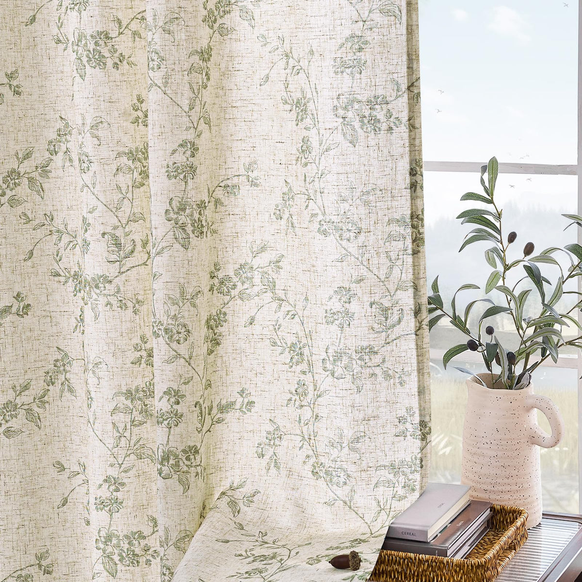 Lazzzy machine-washable curtains for easy care and quick refresh between seasons.