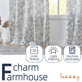 Lazzzy lightweight curtains filter harsh sun while preserving a gentle view
