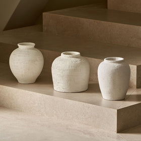 LB2 handcrafted ceramic vase blends durability with timeless charm for year-round decor.