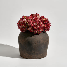 LB2 water-tight vase opening supports fresh or faux arrangements.