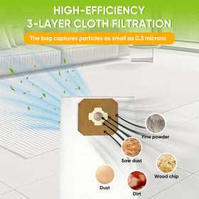 LBLVBNEWD dust and hair capture demonstration for cleaner indoor air.