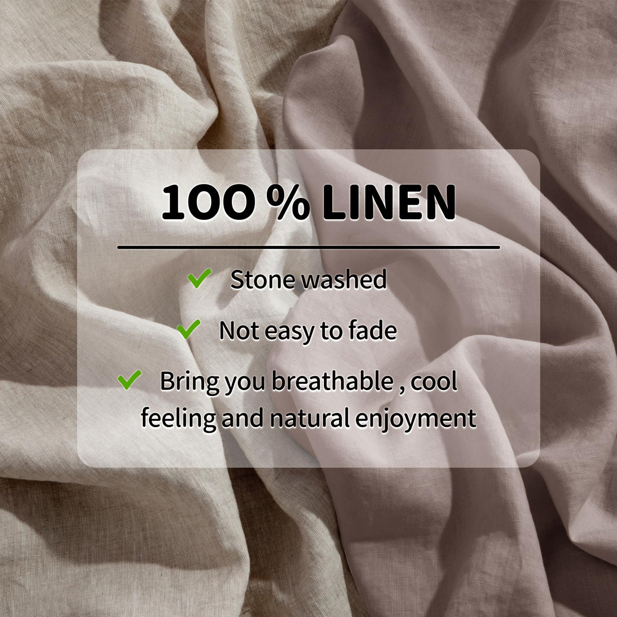 LBRO2M linen fitted sheet deep pocket 16in secures fit during sleep.