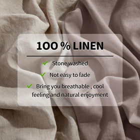 LBRO2M linen fitted sheet deep pocket 16in secures fit during sleep.