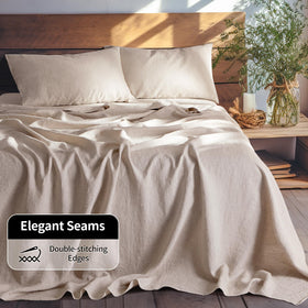 LBRO2M linen fitted sheet deep pocket fitting up to 16 inches