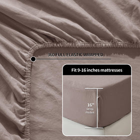 LBRO2M linen pillowcases offer soft contact and help pillows stay in place.