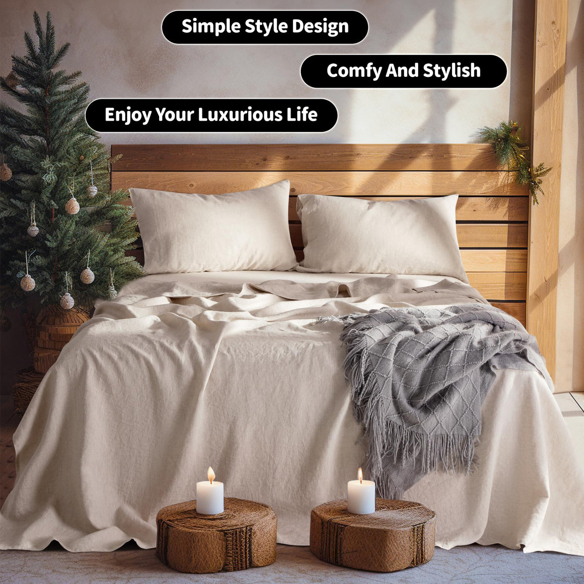 LBRO2M linen weave close up highlights durable texture.