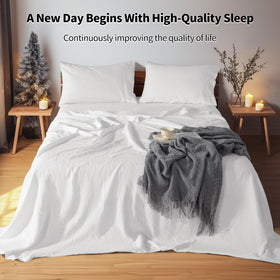 LBRO2M queen fitted sheet with deep pocket stays in place