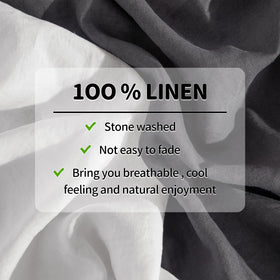 LBRO2M linen pillowcase 20x30 soft and skin-friendly