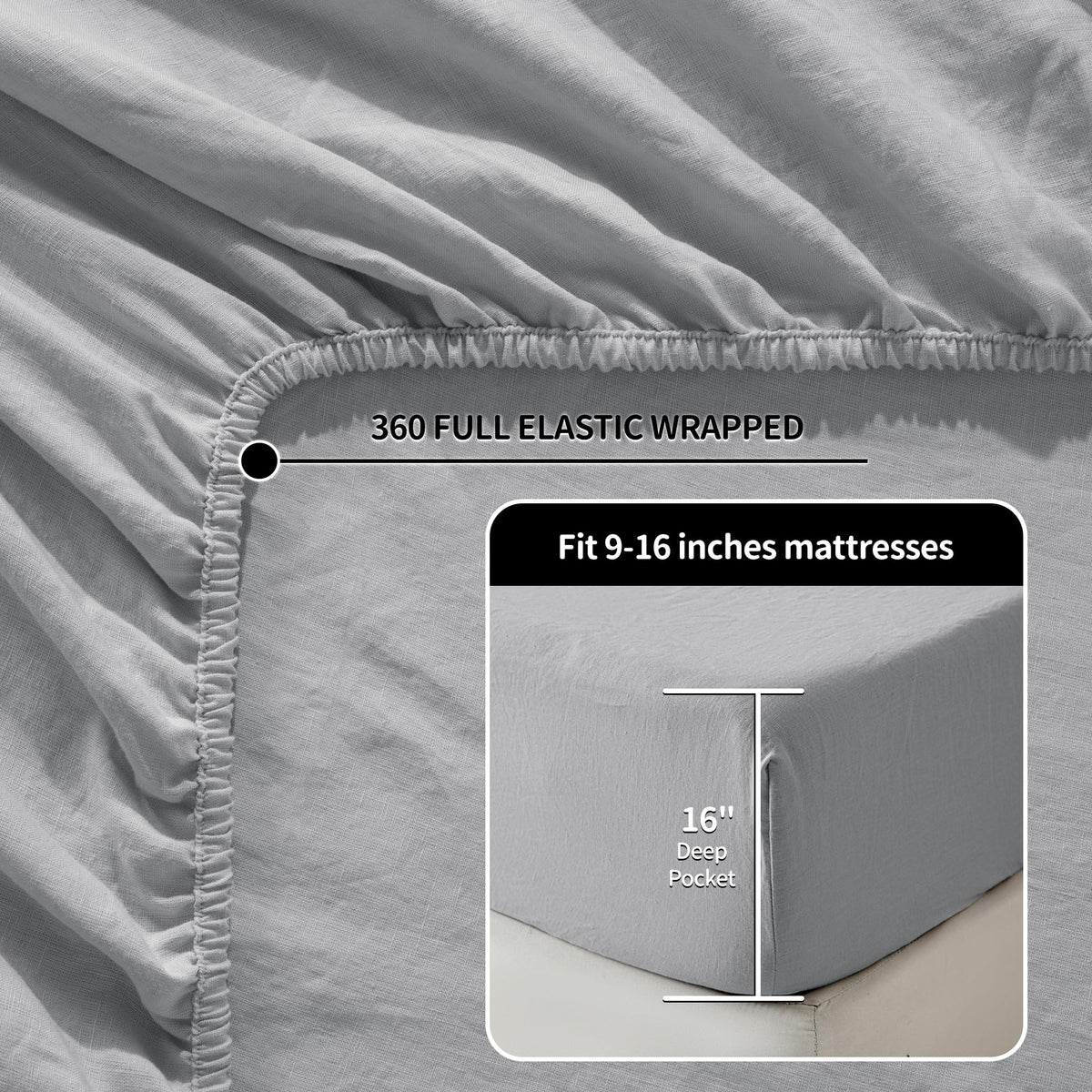LBRO2M queen flat sheet 90 by 102 inches provides full coverage