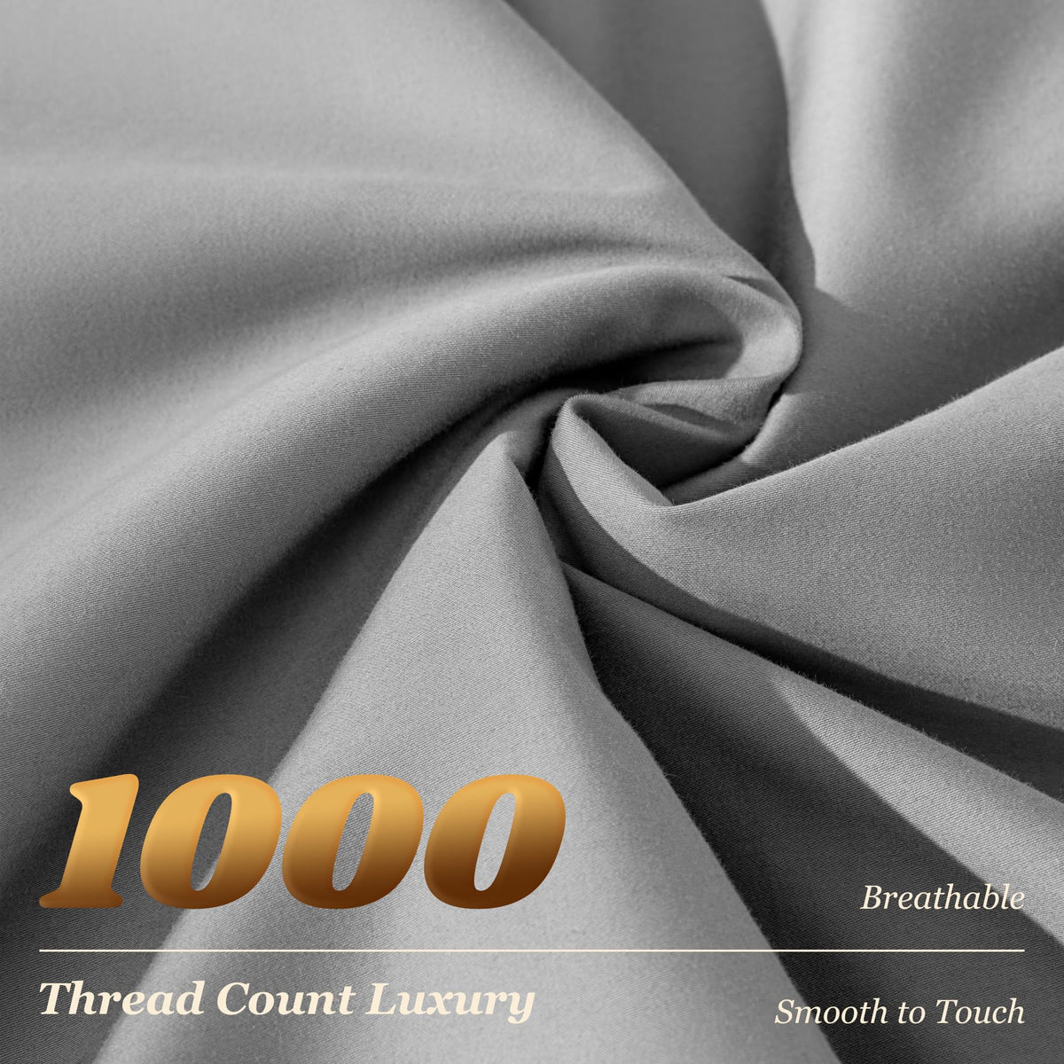 LBRO2M queen flat sheet displays generous 90x102 inches for ample coverage.