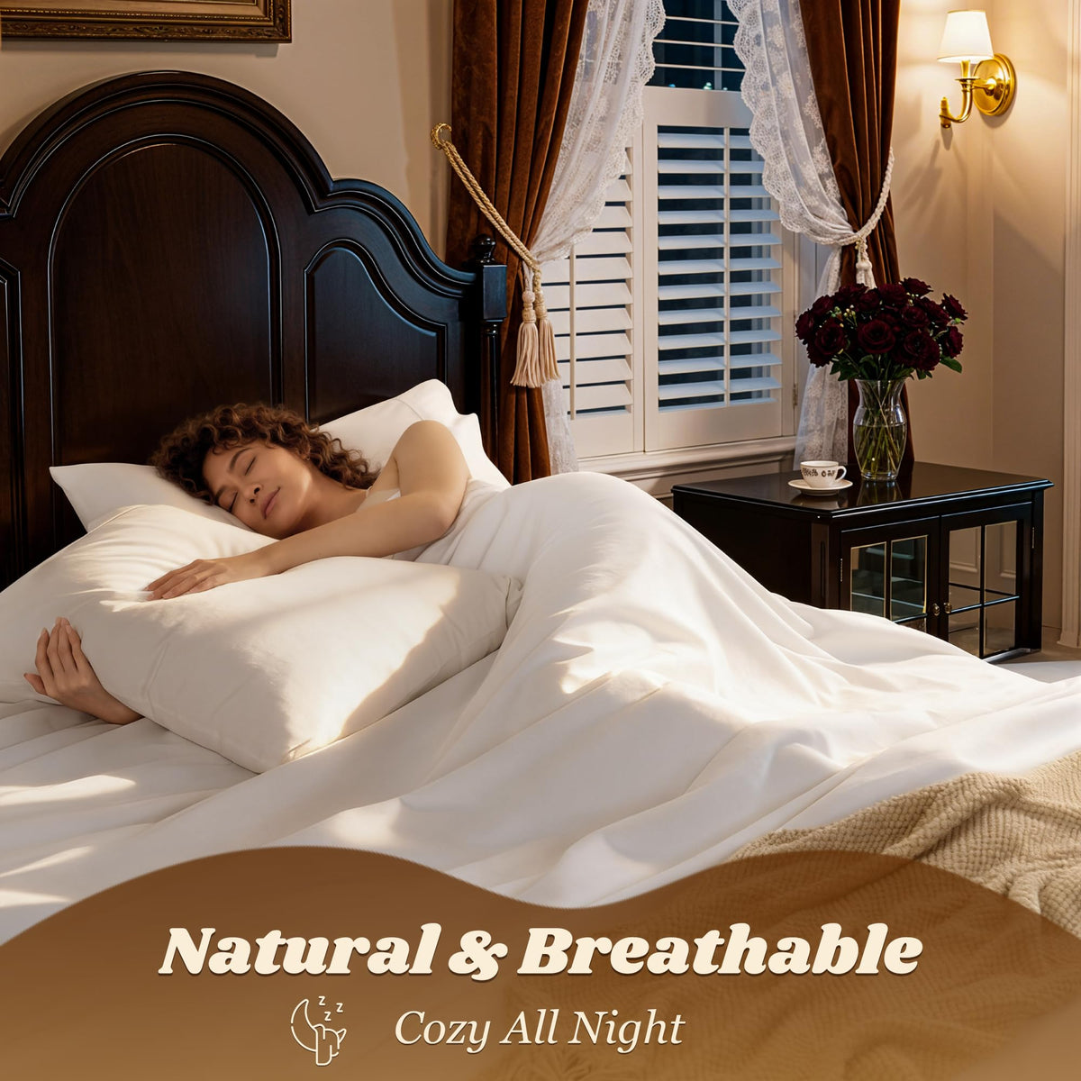 LBRO2M sateen weave image showcases subtle sheen and smooth surface.