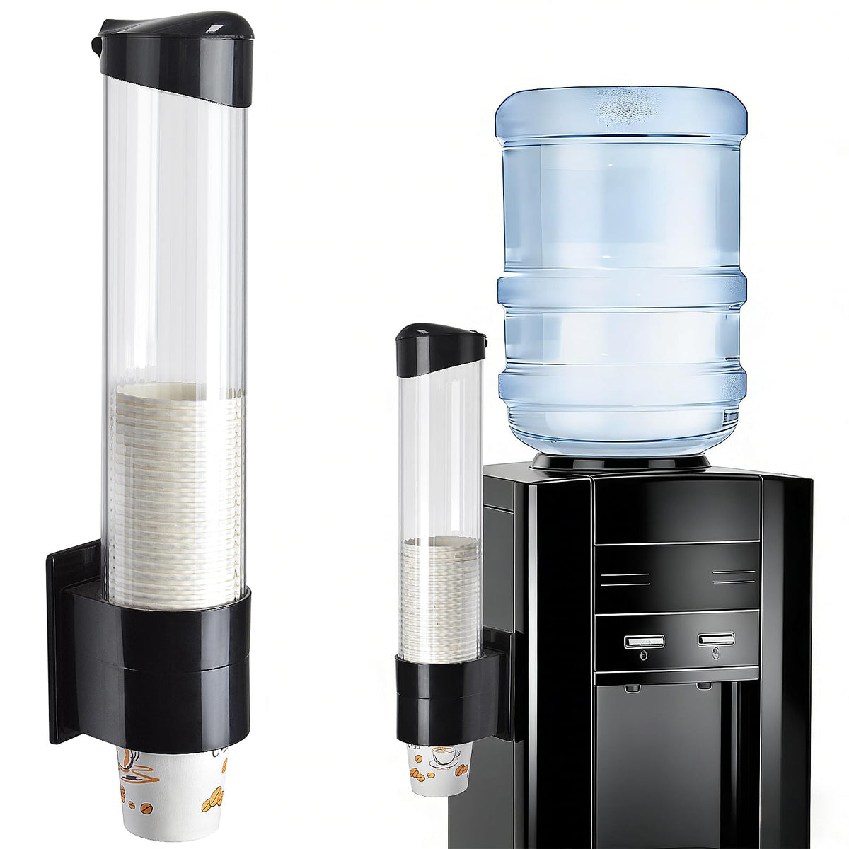 LBTING Cup Dispenser wall-mount top lid keeps cups clean and ready.