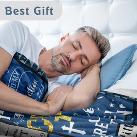 Lcobion Christian blanket on bed—cozy warmth for evenings