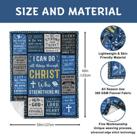 Lcobion Christian blanket fabric close-up—soft and breathable texture
