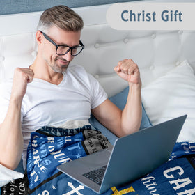 Lcobion Christian blanket folded—compact gift-ready option