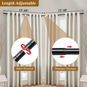 Lcokeiy middle rod provides strong support for long spans.
