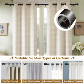 Lcokeiy side tension rod demonstrates adjustable length for stable mounting.