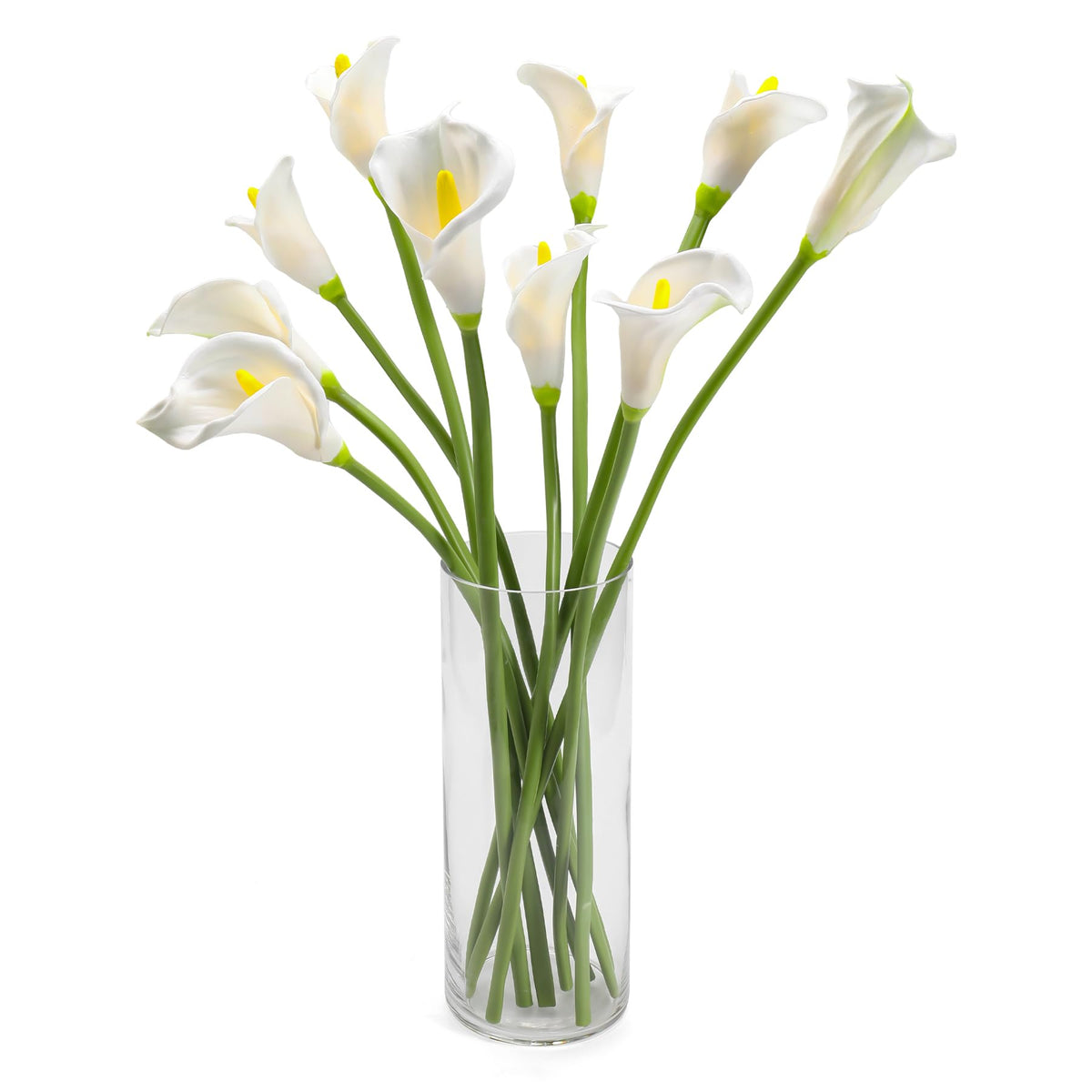 Lcuasc Calla Lily 26-inch long stem white for elegant wedding centerpieces.