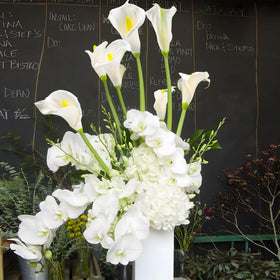 Lcuasc Calla Lily real touch white flowers for home decor accents.