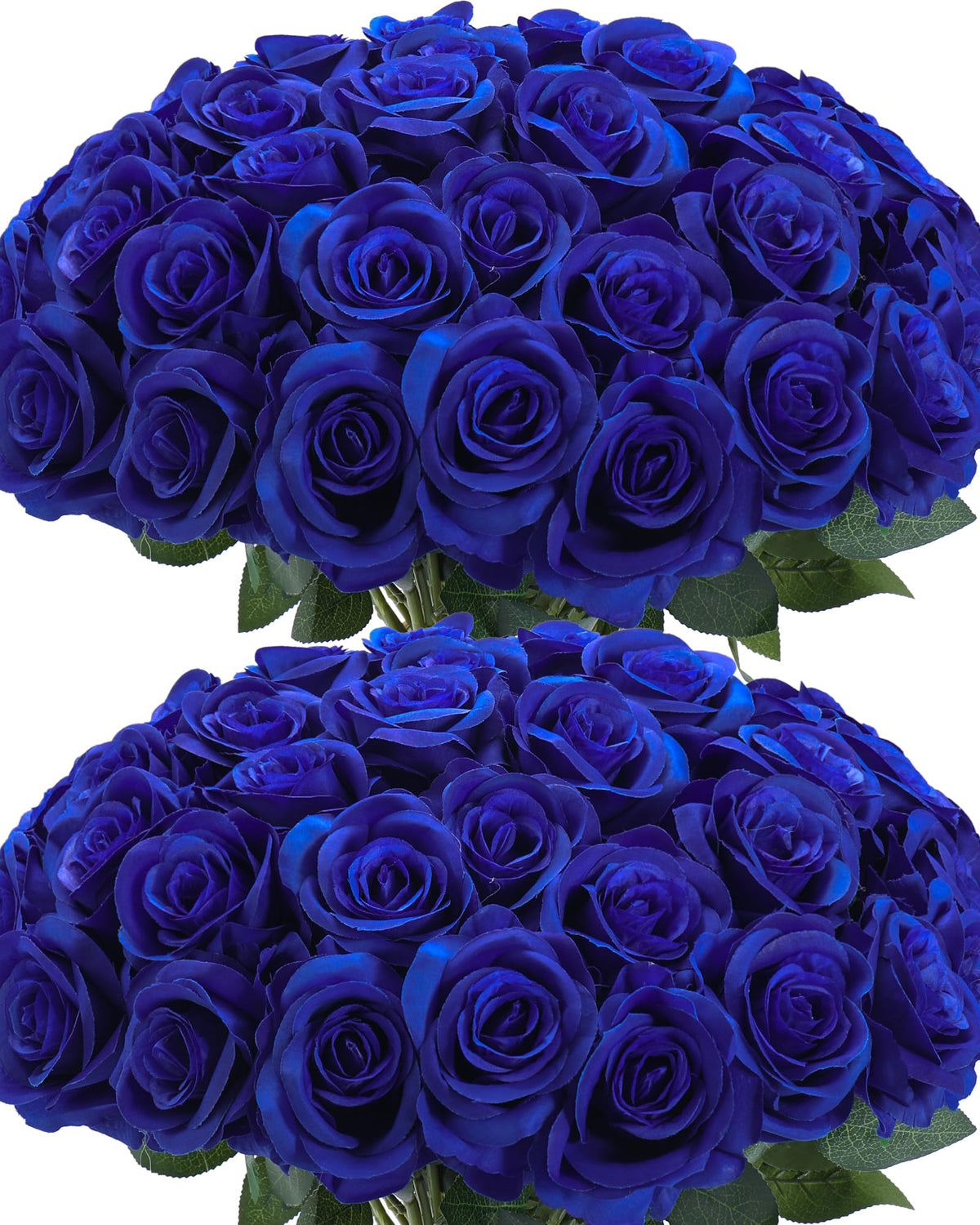 Lcuasc royal blue artificial rose with long stems for elegant wedding centerpieces that stay vibrant.