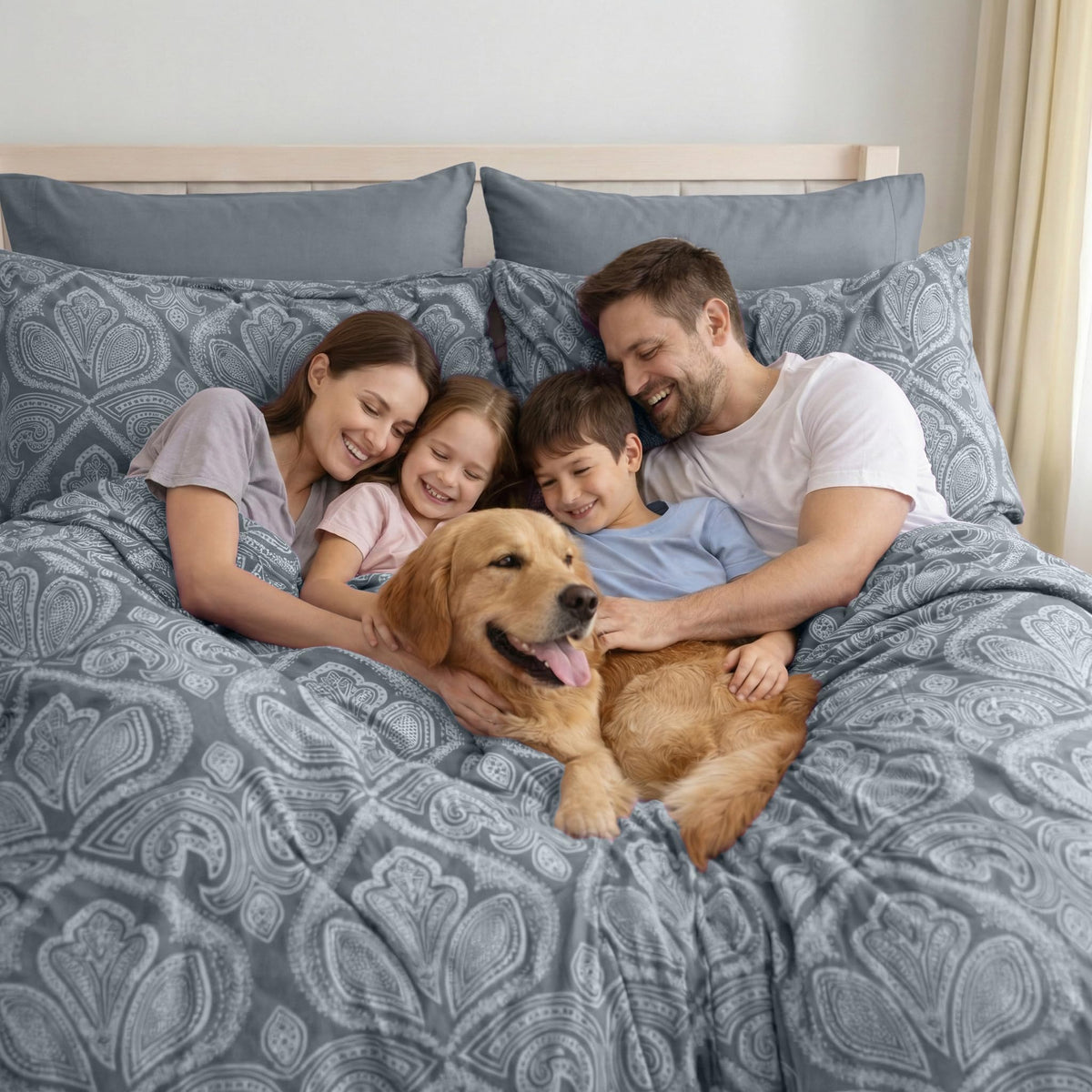 LDC Lux Decor Breathable moisture-wicking sheets promote airflow and cooling.
