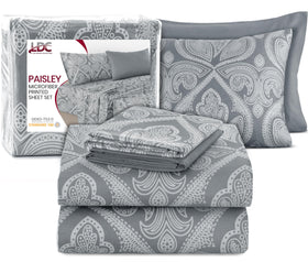 LDC Lux Decor Paisley pattern sheets add a soft, modern touch.