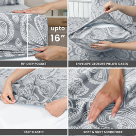 LDC Lux Decor Pillowcases 20 x 30 inches provide coordinated style and easy care.