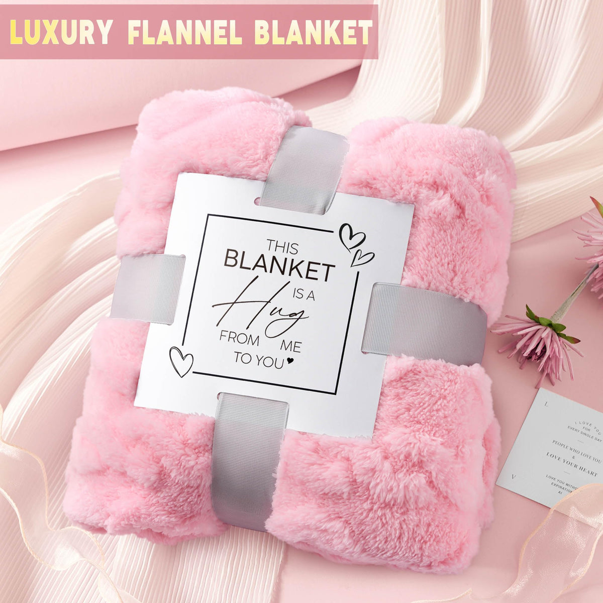 LE CADEAU warm flannel blanket offering soft comfort at home