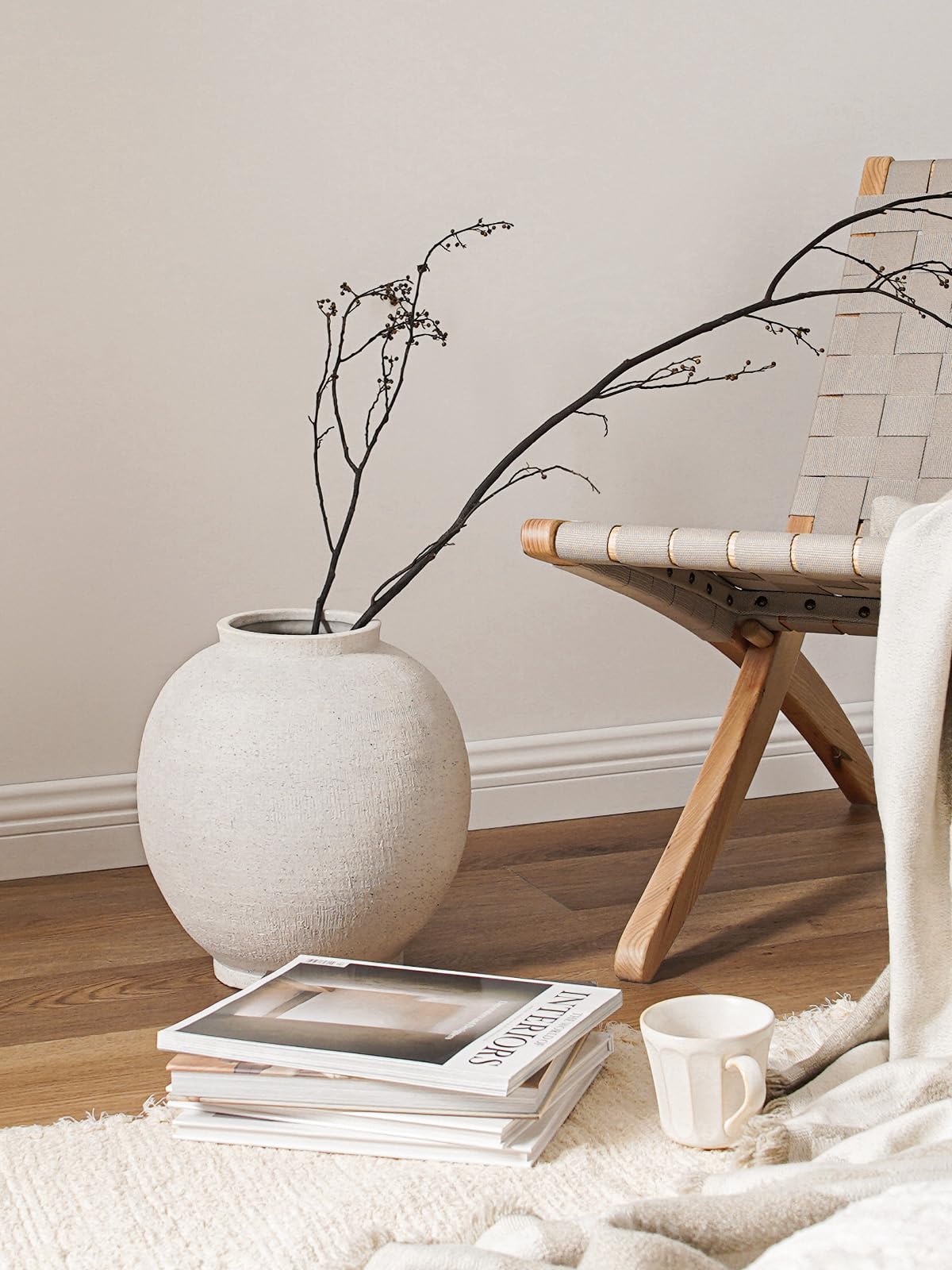 LE TAUCI GARDEN sandstone white glaze texture highlights natural craft