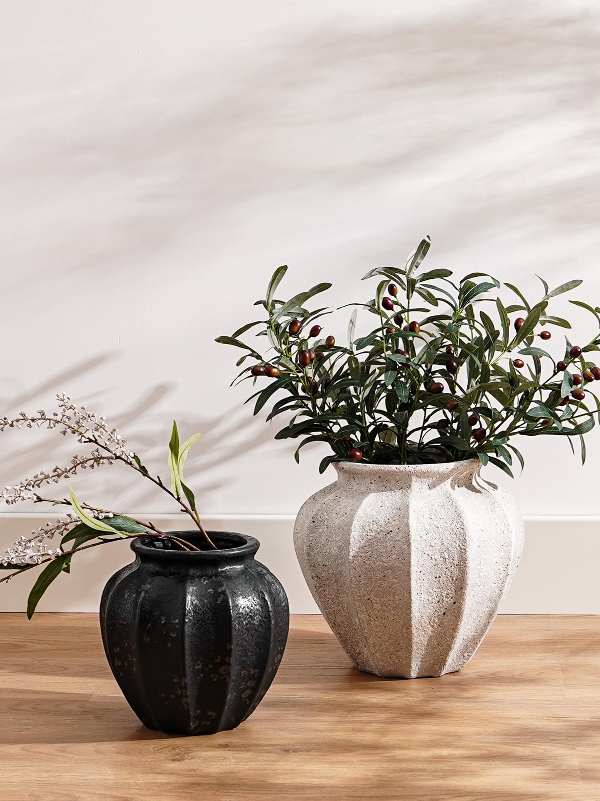 LE TAUCI ribbed ginger-jar silhouette adds architectural presence to modern spaces.