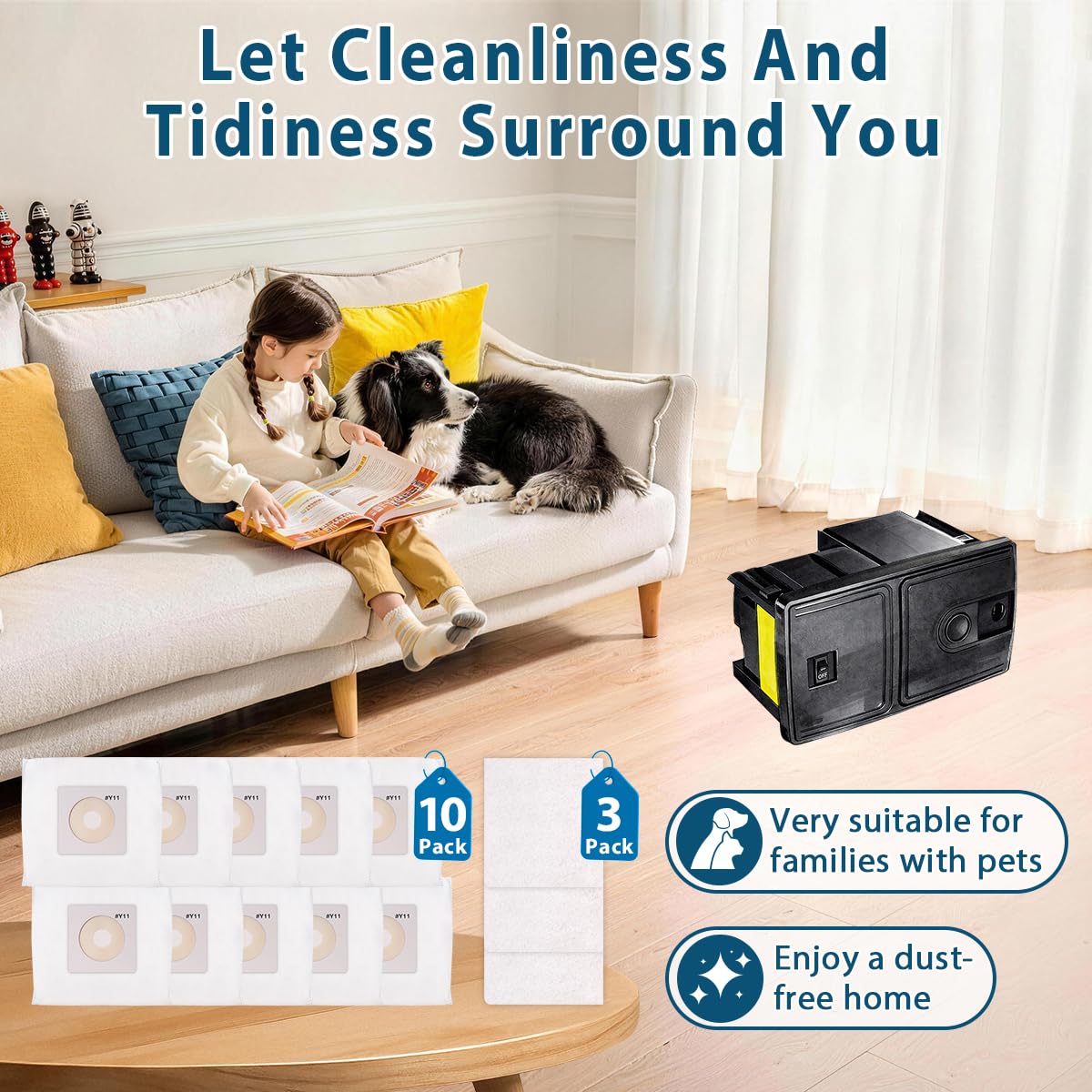Leacheery Y11 easy-install bags enable quick, tool-free changes.
