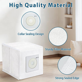 Leacheery Y11 sealed-system keeps dust contained during disposal.