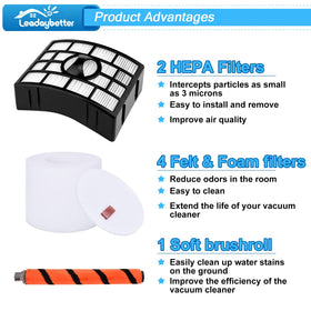 Leadaybetter Shark Apex filter pack components close-up: washable filters