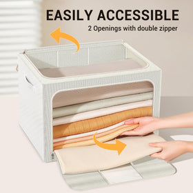 LeArex bin with reinforced carry handles; easier lifting and moving.