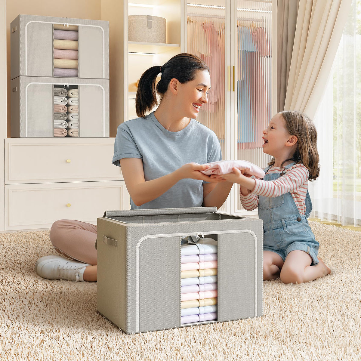 LeArex stackable design maximizes closet space and organization.