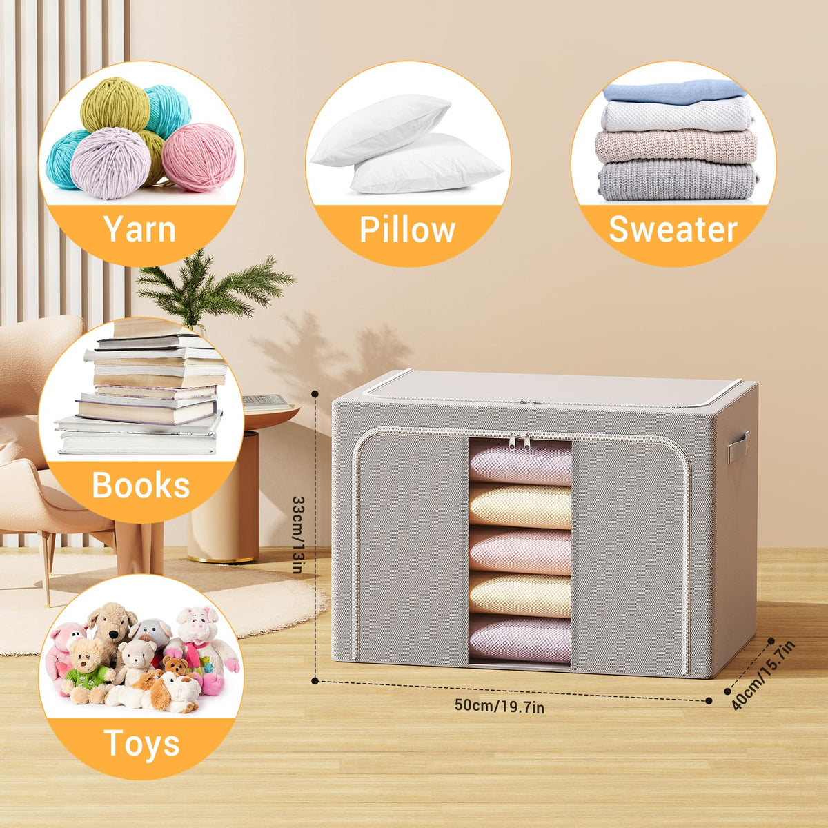 LeArex stackable bins maximize closet space and organization.