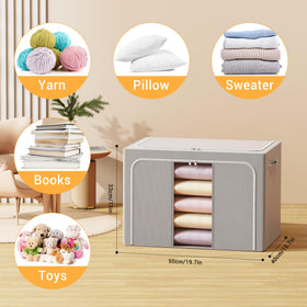 LeArex stackable bins maximize closet space and organization.