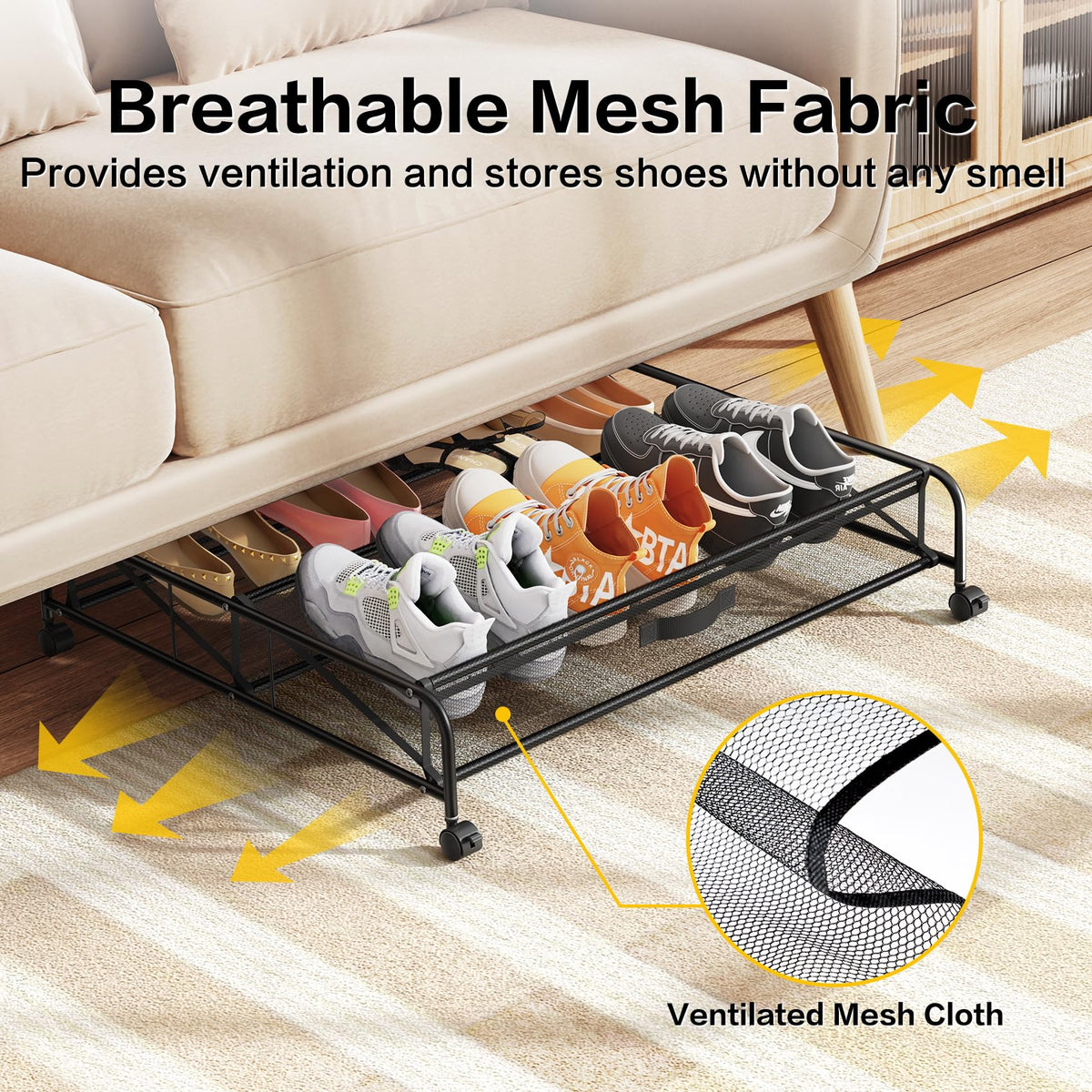 LeArex under-bed drawer assembly, simple setup for quick organization.