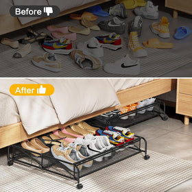 LeArex adjustable layout for flat or angled shoe storage